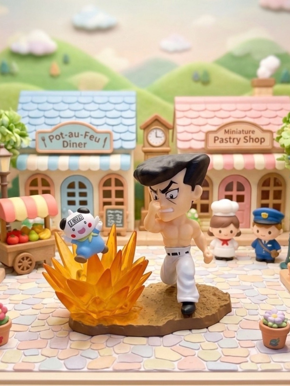 Knuckle Bine using Nen Potclean Figurine from Hunter X Hunter - Cute!